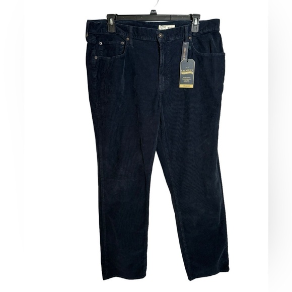 NWT Cremieux Navy Blue Premium Corbin Straight Fit Stretch Corduroy Pant 40x32 - Picture 1 of 10